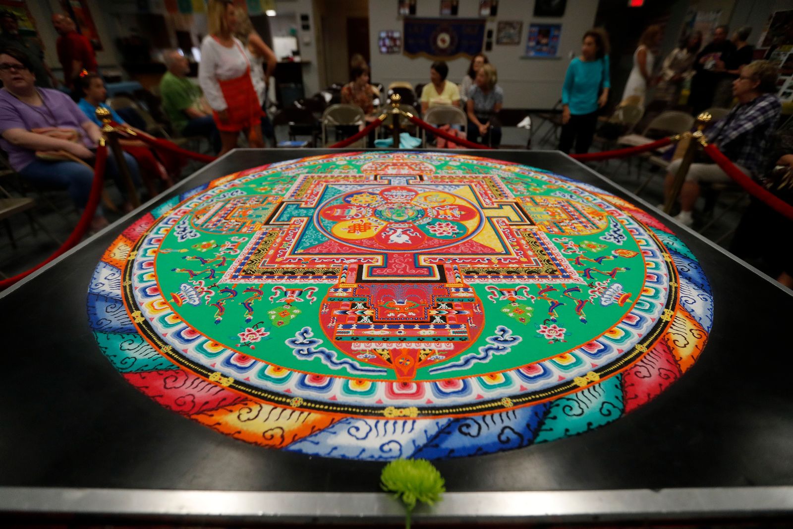 Painstakingly created, then swept away: Tibetan monks' sand mandala at Lily Dale